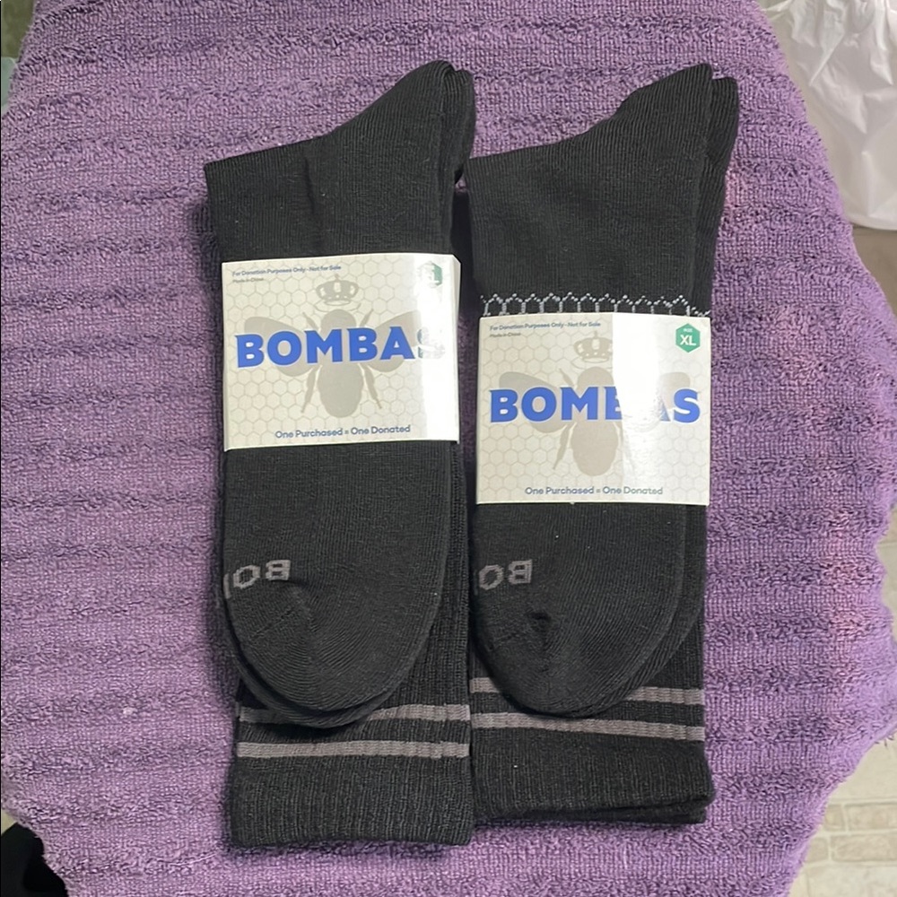 Bombas Men's Dark Gray Casual Socks